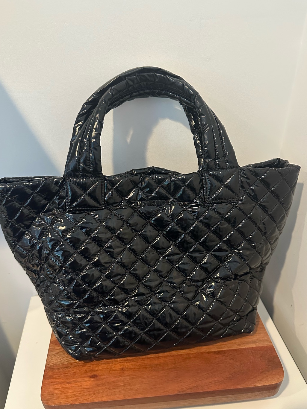 Preloved Mz Wallace Black Lacquer Tote Bag